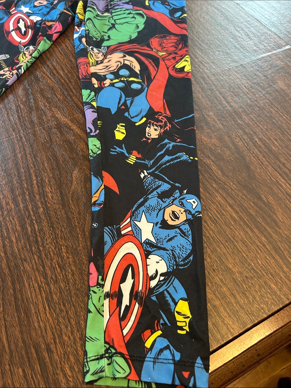 Marvel Multicolor Superhero Leggings - Black Base - Picture 2 of 5